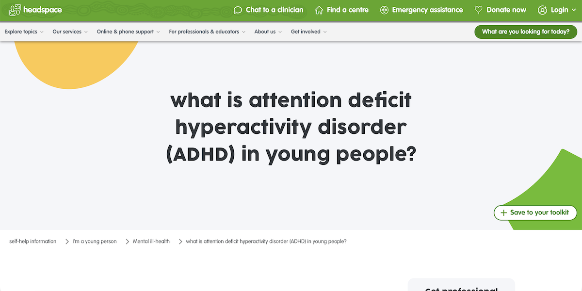 What is ADHD in Young People?